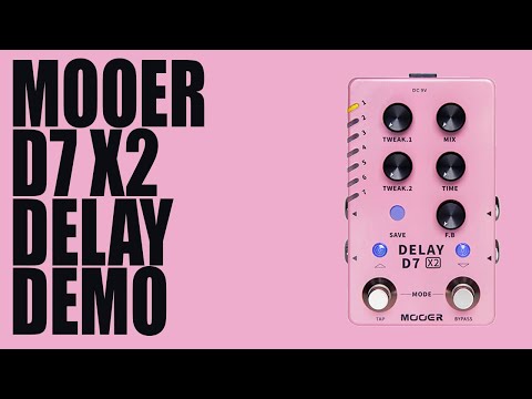Педаль Delay для электрогитары MOOER D7 X2 DELAY - фото 3 - id-p2530561300