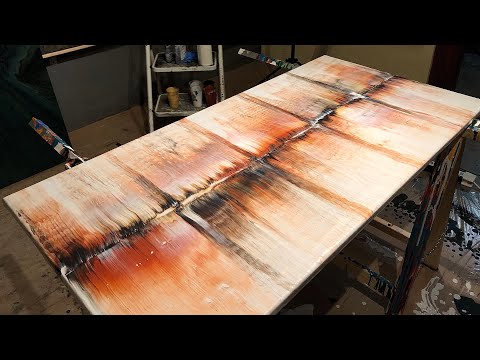 Huge rustic looking Acrylic swipe