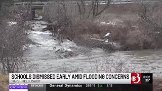 Flooding concerns prompt early dismissals at 2 Vt. schools