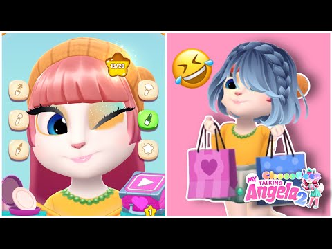 Level 333 - My Talking Angela 2 | HALLOWEEN UPDATE - Spooky Show, Make-up Party 💄