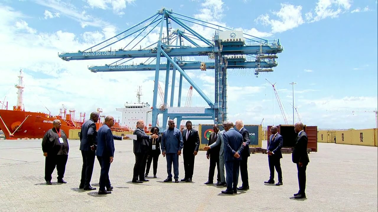 President Joe Biden is in Lobito, Angola for the last day of his Africa trip