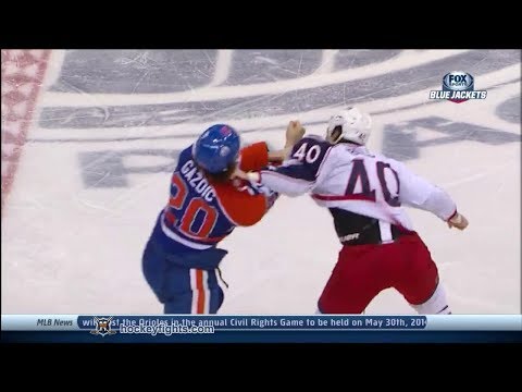 Jared Boll vs Luke Gazdic Nov 19, 2013