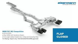 Video: Eisenmann Edelstahl Racing-Komplettanlage ab Kat BMW M2 Competition F87 Video: Eisenmann Edelstahl Racing-Komplettanlage ab Kat BMW M2 Competition F87