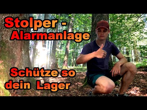 Mit dieser STOLPERFALLE schützt du dein LAGER vor wilden Tieren - Camp Security