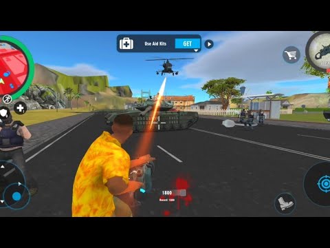 Crime Real Gangster tank  with police helicopters and tanks | Android Gameplay # 1