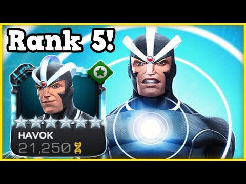 6 Star Rank 5 Havok Rank Up & Gameplay! | Week of Rank 5s Episode #4 | Marvel Contest of Champions