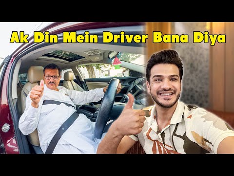 Abu Ko Driving Sikha Di || Aizal Akely Nano Ghar Chali Gai