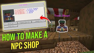 How to Make an NPC Shop in Minecraft *Bedrock*