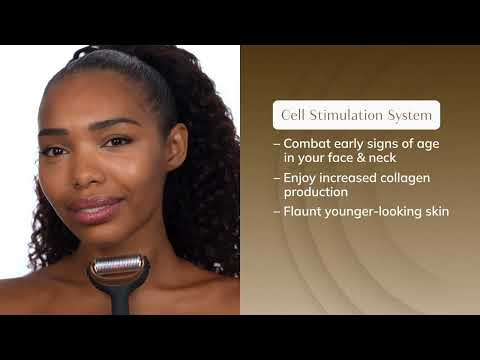 Электронный роллер для лица и тела с микроиглами GESKE MicroNeedle Face&Body Roller 8в1 gray