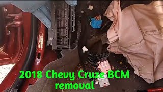 2018 Chevy Cruze BCM removal