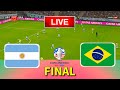 BRAZIL vs ARGENTINA - Final Copa America 2024 | Full Match All Goals | Live Football Match