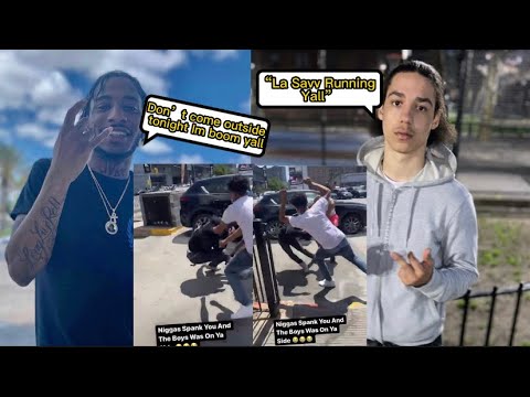 OGz Member B Dot goon catch’s 1090 member La Savv LACKING by the Court House