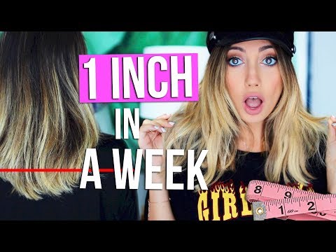 Hair Hack to Grow 1 INCH in A WEEK! Tested!! Does It Work?!