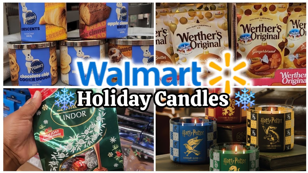 ✨️❄️ New Goosecreek Candles & Holiday Treats!! #Walmart #shopping #harrypotter #candy #gift #review
