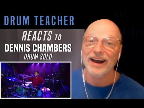 Drum Teacher Reacts to Dennis Chambers - Drum Solo