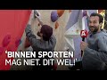 Buitenkant klimhal wordt bouldermuur