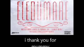 Ebass- eledumare lyrics on screen