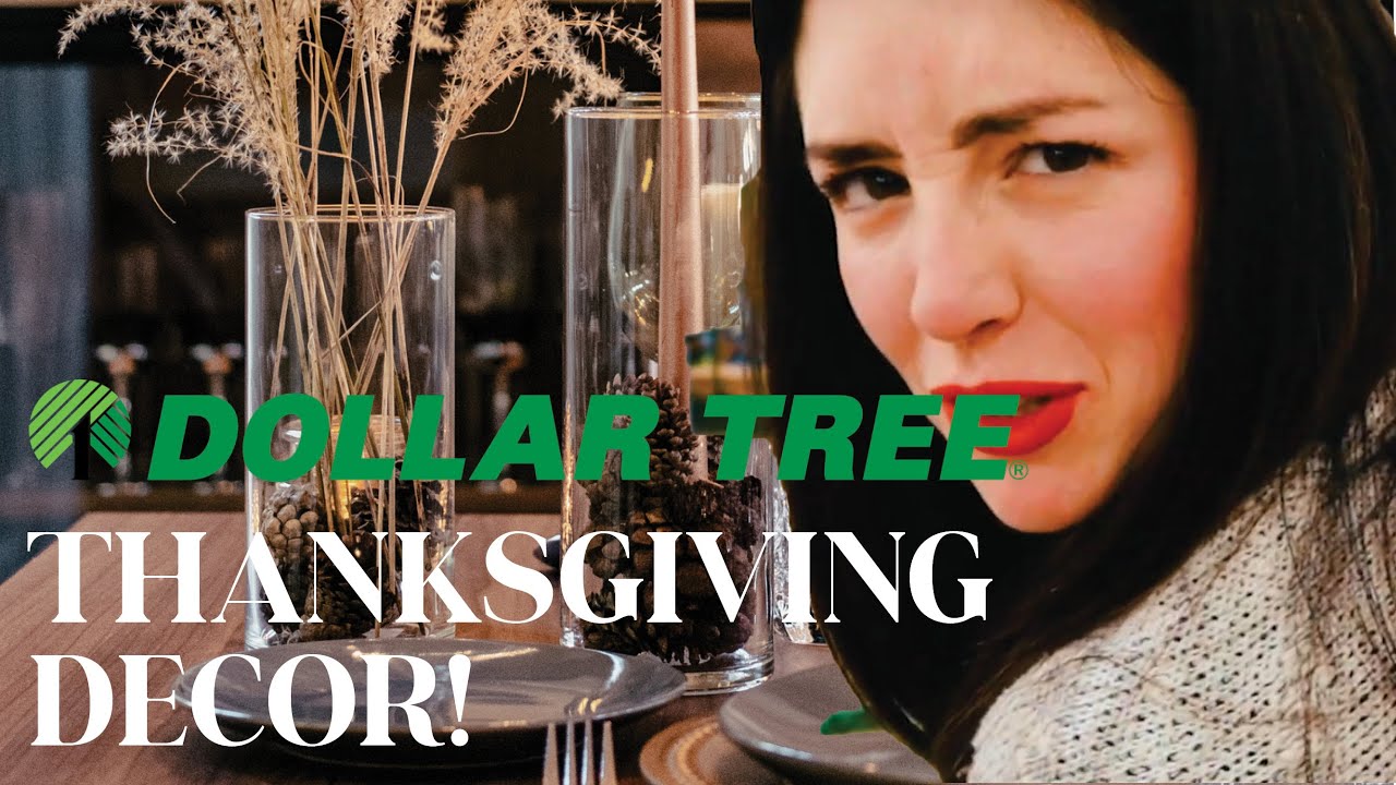 DOLLAR TREE THANKSGIVING DECORATIONS - HOW TO CREATE AN ELEGANT TABLESCAPE ON A BUDGET!