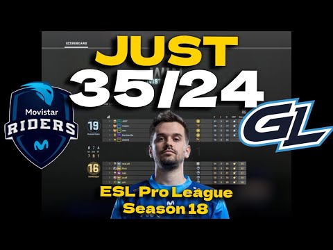 CSGO POV Movistar Riders JUST (35/24) vs GamerLegion (Ancient) @ ESL Pro League Season 18