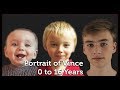 Portrait of Vince, 0 to 16 Years