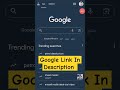 Google Link In Description