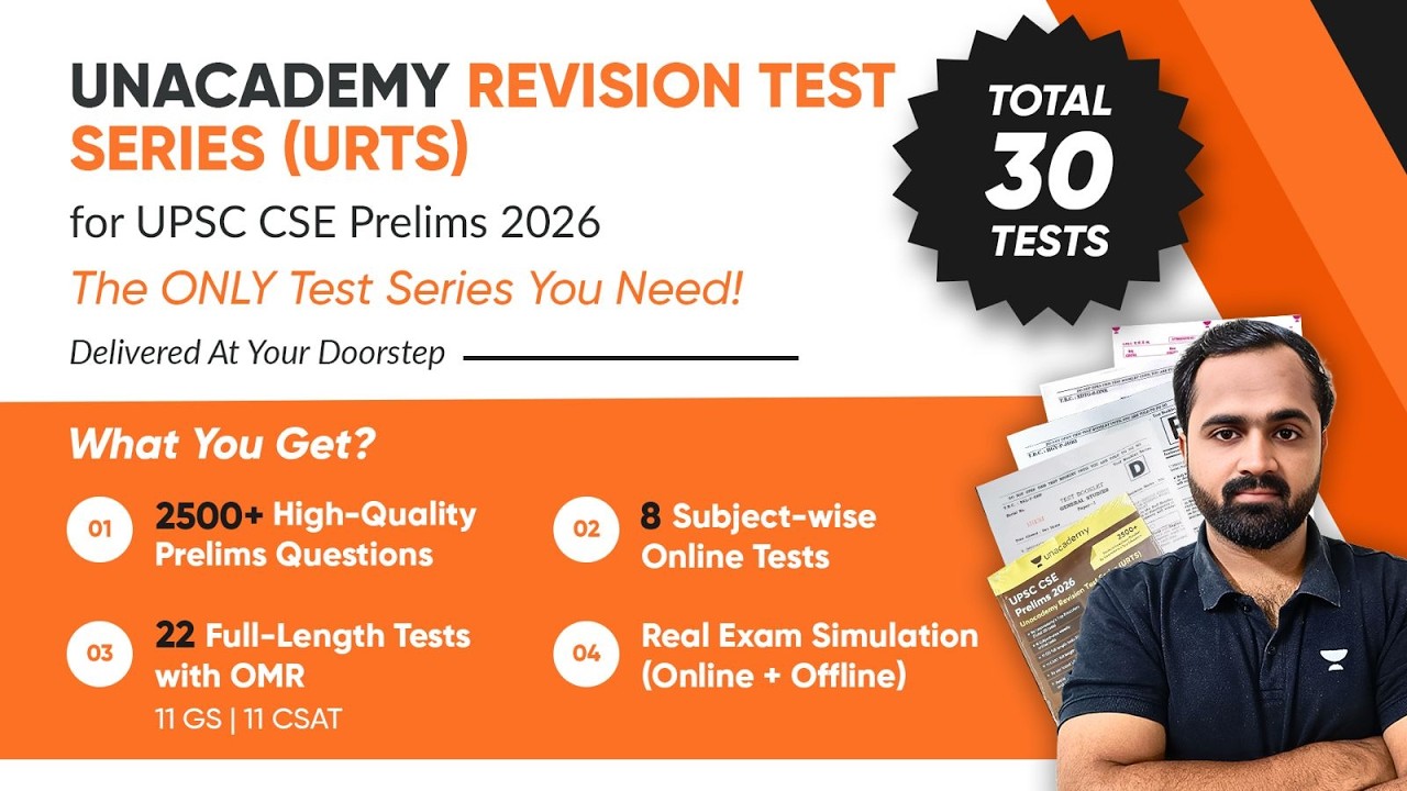 Crack UPSC CSE 2026 with URTS: Best Test Series for UPSC Prelims 2026 | Unacademy URTS 2026