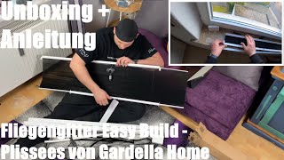 Fliegengitter Easy Build (Lidl) - Insektenschutz Plissees von Gardella Home Unboxing & Anleitung