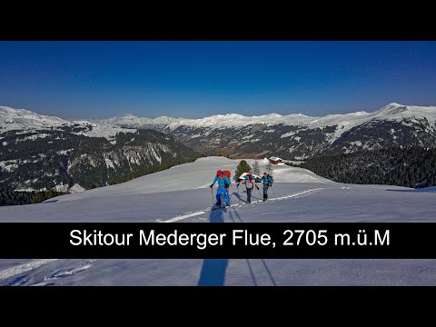 Ein weiterer Tag im Skitouren Paradies: Mederger Flue, 2705 m.ü.M
