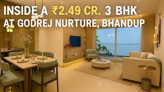 Inside a ₹2.49 Cr. 3 BHK at Godrej Nurture, Bhandup | Luxury Living on LBS Marg, Mumbai!