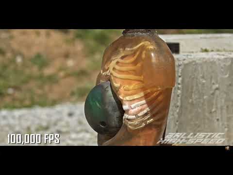 Ballistic High-Speed - 240mph Bowling Ball Cannon Vs. Ballistic Dummy