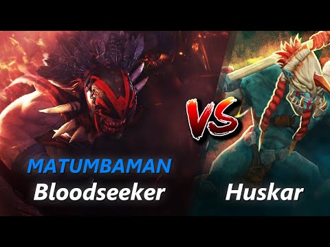 MATUMBAMAN safelane Bloodseeker vs Huskar/Tiny | First 10 minutes