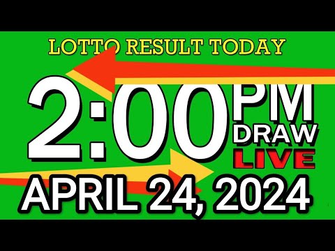 LIVE 2PM LOTTO RESULT TODAY APRIL 24, 2024 #2D3DLotto #2pmlottoresultapril24,2024 #swer3result