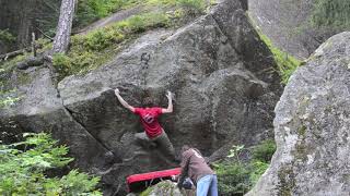 Video thumbnail of The Mentalist, 7c+. Wassen