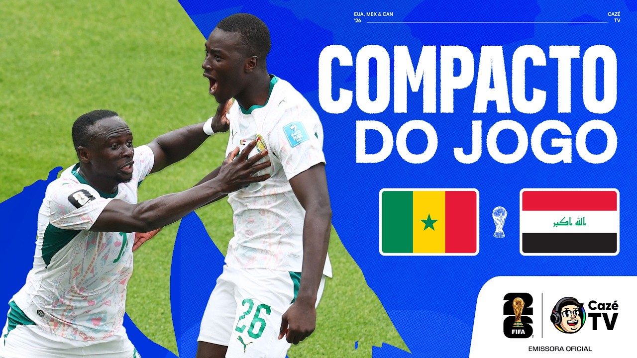 COMPACTO: SENEGAL X IRAQUE | COPA DO MUNDO FIFA™ 2026 | 3ª RODADA | FASE DE GRUPOS