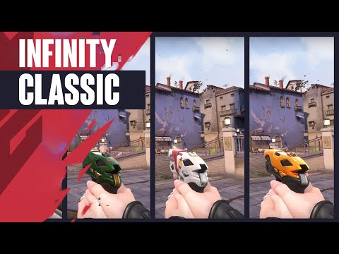 Infinity Classic Skin Showcase [4K] - Valorant Battlepass Skins