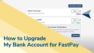 How to upgrade my bank account connection to be eligible for FastPay | Avail Landlord Software