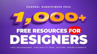 😲 This can't be true! 1,000+ Graphic Design Resources for FREE