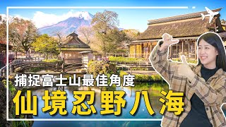 拍攝富士山最佳角度，媲美合掌村的仙境，山梨縣「忍野八海」，八個湖泊的神秘傳說。富士山旅遊#忍野八海 #富士五湖區 #富岳百景