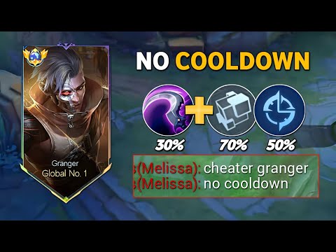 TOP GLOBAL GRANGER ABUSE THIS NEW COOLDOWN EMBLEM AND BUILD IN SOLO RANK GAME! 🔥 - Mobile Legends