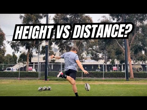 How To Get More Height In Your Drop Kick? | @rugbybricks | Height vs Distance