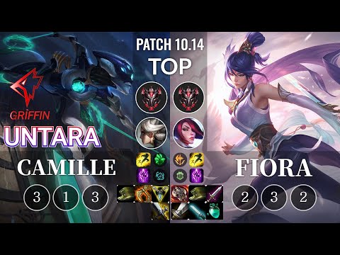 GRF Untara Camille vs Fiora Top - KR Patch 10.14