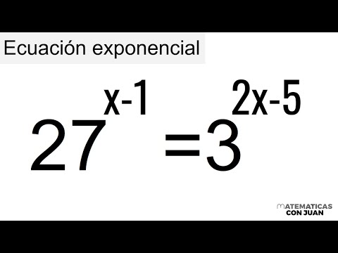 ECUACIÓN EXPONENCIAL. Las bases se puede hacer iguales. Clase 4