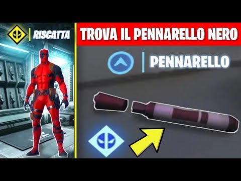 TROVA IL PENNARELLO NERO DI DEADPOOL | SFIDE SETTIMANA 6 DEADPOOL! | Fortnite ITA