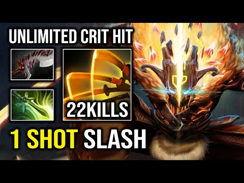 How to Farm Faster Than an Alchemist with 1 Shot Slash Unlimited Crit Juggernaut Dota 2