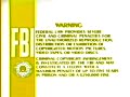 Yellow FBI Warning Screens 1984 1991 Logo For NewAtor