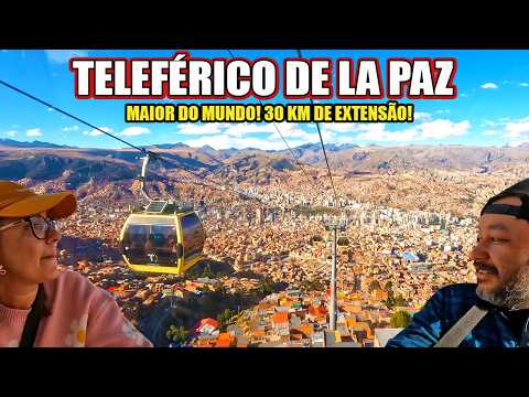 COMO É O TELEFÉRICO DE LA PAZ - INCRÍVEL! ROLÊ NO MAIOR SISTEMA DE TELEFÉRICO DO MUNDO! #Vlog