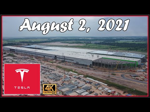 Our Tesla GigaTexas Factory Flyover - August 2nd, 2021