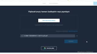 pdf dosyasını e -kitap oluşturma  ( flipsnack)