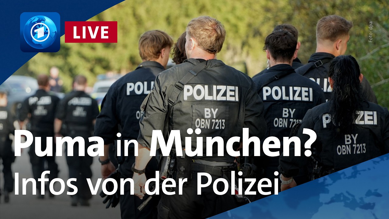 LIVE: Pressekonferenz zur Suche nach einem möglichen Puma in München