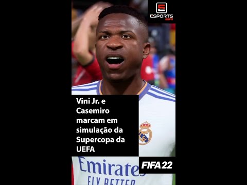 VINICIUS JR. E CASEMIRO COMANDAM SHOW DO REAL MADRID EM CIMA DO FRANKFURT NO VIDEOGAME; VEJA #Shorts